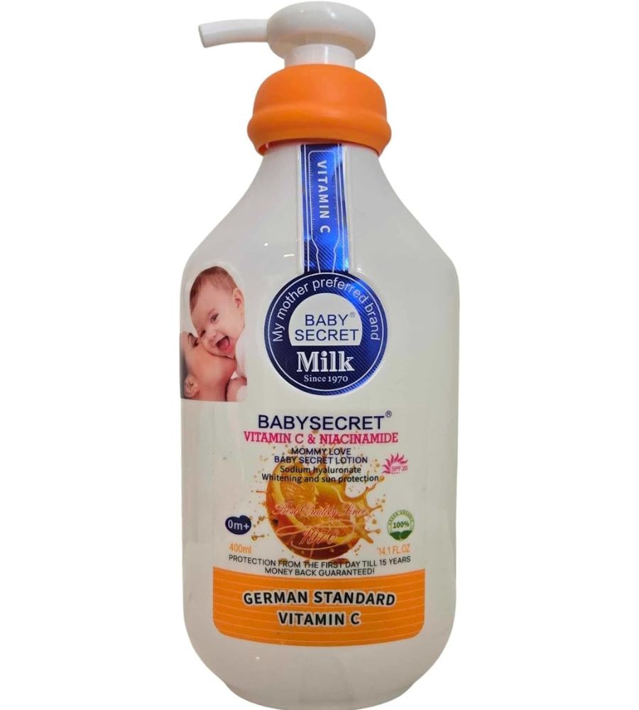 1 Baby Secret Vitamin C and Niacinamide Lotion 400ml - PROTECTION FROM BIRTH - Image 1