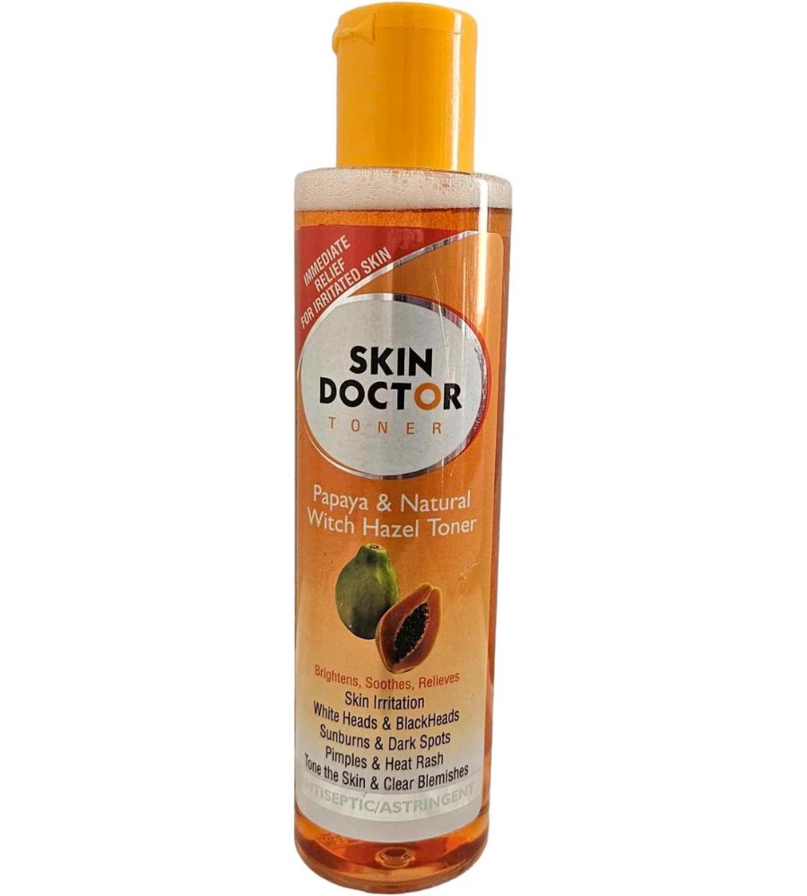 11 Skin Doctor Toner Papaya & Natural Witch Hazel Brightener, Anti-Spots, Soothing Face Cleanser - Image 1