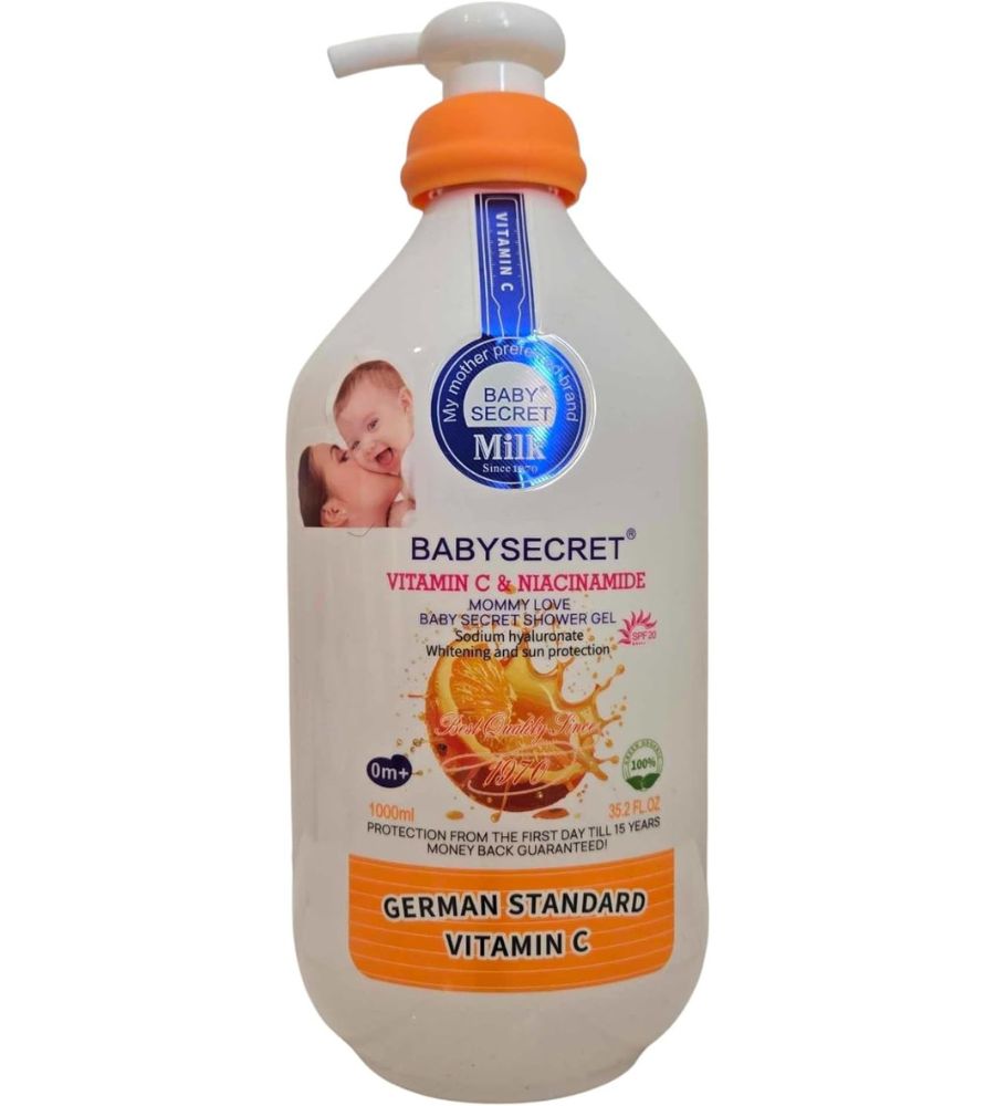2 Baby Secret Vitamin C and Niacinamide Shower Gel 1000ml - Image 1