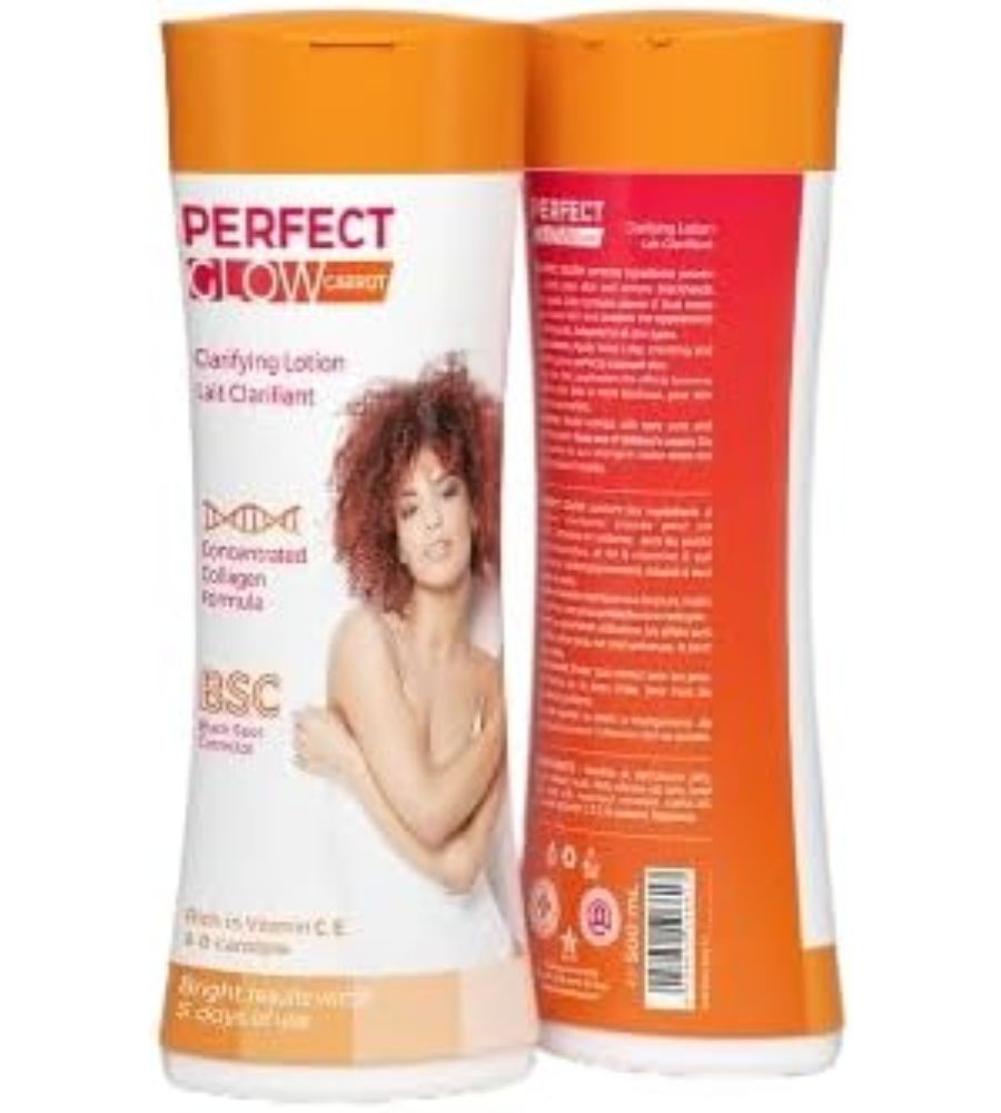 22 PERFECT GLOW CARROT BRITENING LOTION 500ML - Image 1