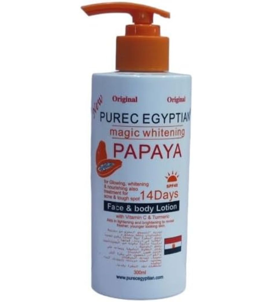 28 Pure Egyptian Papaya 14 Days Whitening Lotion – 300ml - Image 1