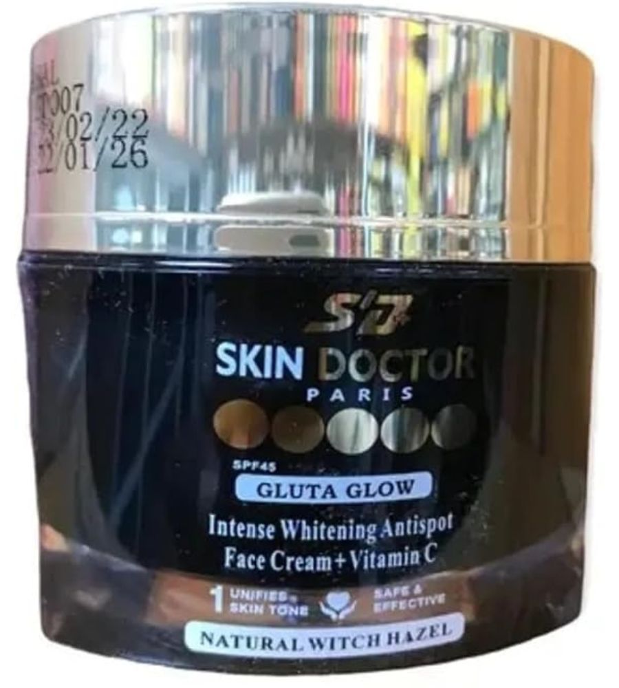 5 Skin Doctor Gluta Glow Skin Whitening Face Cream, Anti-Spot + Vitamin C - Image 1