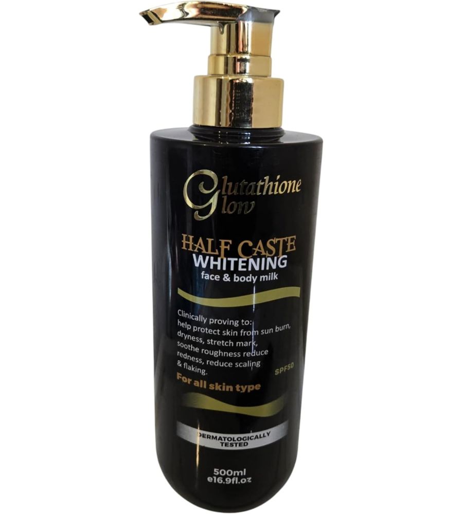 6 Glutathione Glow half Caste Whitening face And Body milk - 500 ml - Image 1