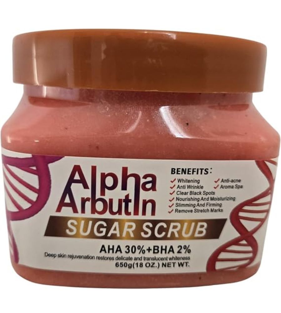8 Alpha Arbutin Whitening & Brightening Sugar Scrub 650g - Image 1